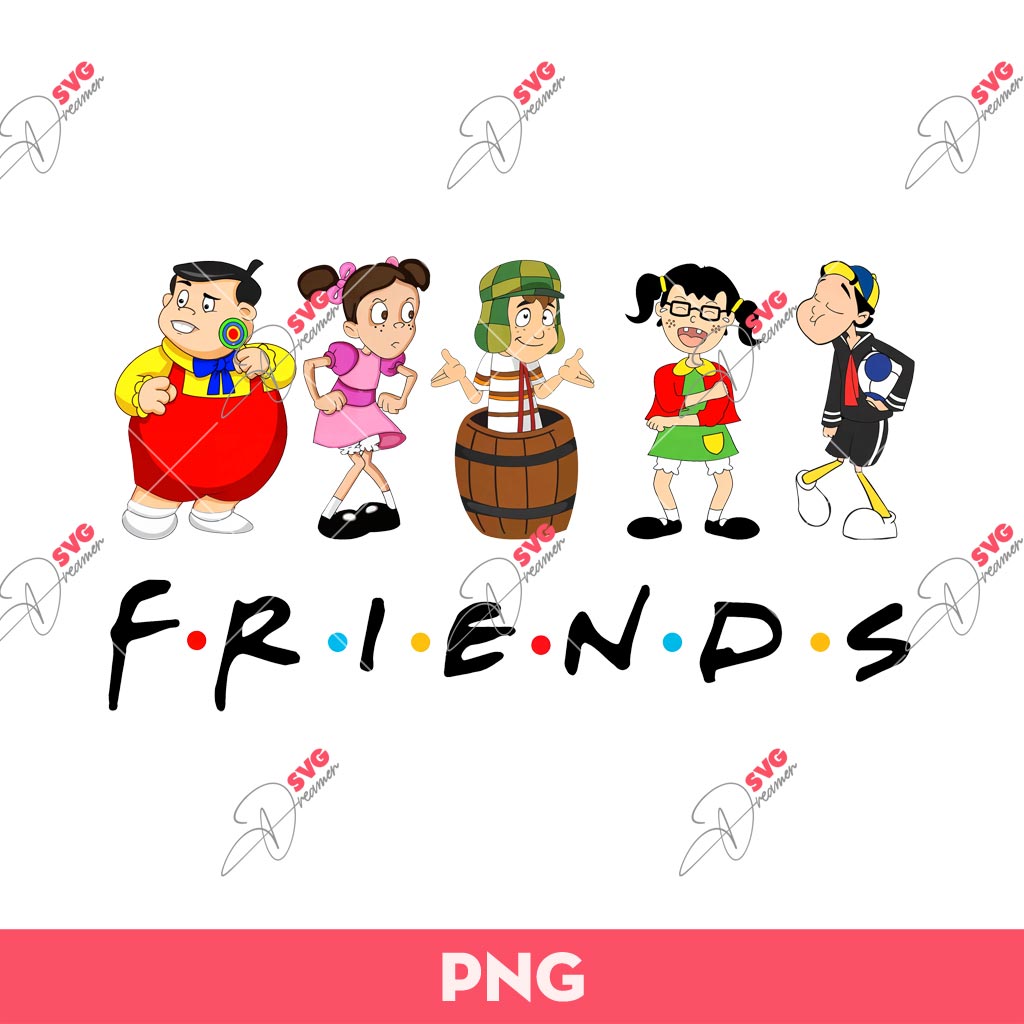 El Chavo Del Ocho Friends PNG, El Chavo PNG Sublimation