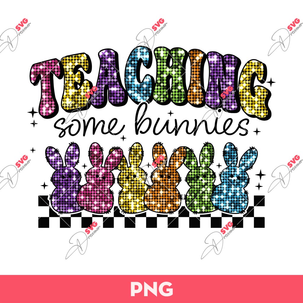 Funny Easter Day Teacher Bunny PNG, Teaching Some Bunnies PNG, Bunny Easter PNG
