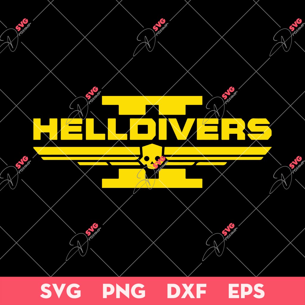 Hell Of Divers Logo SVG PNG, Helldivers 2 PlayStation Game SVG PNG