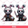 Jason Easter PNG, Jason Voorhees Bunny Easter PNG, Horror Easter (2 Designs)