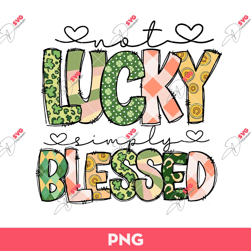Lucky Blessed PNG, Saint Patricks PNG, Happy St Patricks Day PNG