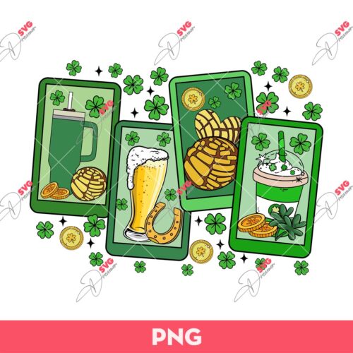 Mexican Food Lover Tarrot Card St Patricks Day PNG, St Patricks Conchita Y Cerveza PNG