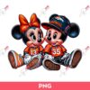 Mickey And Minnie Denver Broncos Football PNG, Disney Mouse NFL Denver Broncos PNG