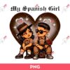 My Spanish Girl Old School Chicano PNG, Chicano Couple PNG