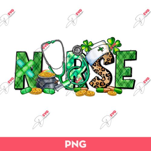 Nurse St Patricks Day PNG, Happy Saint Patricks Day PNG, Nurse Patricks PNG
