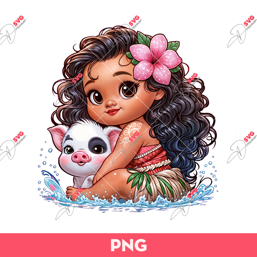 Ocean Girl PNG, Cute Baby Ocean Girl PNG