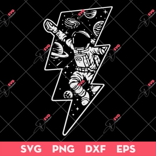 Power Spaceman SVG, Astronaut In Space SVG