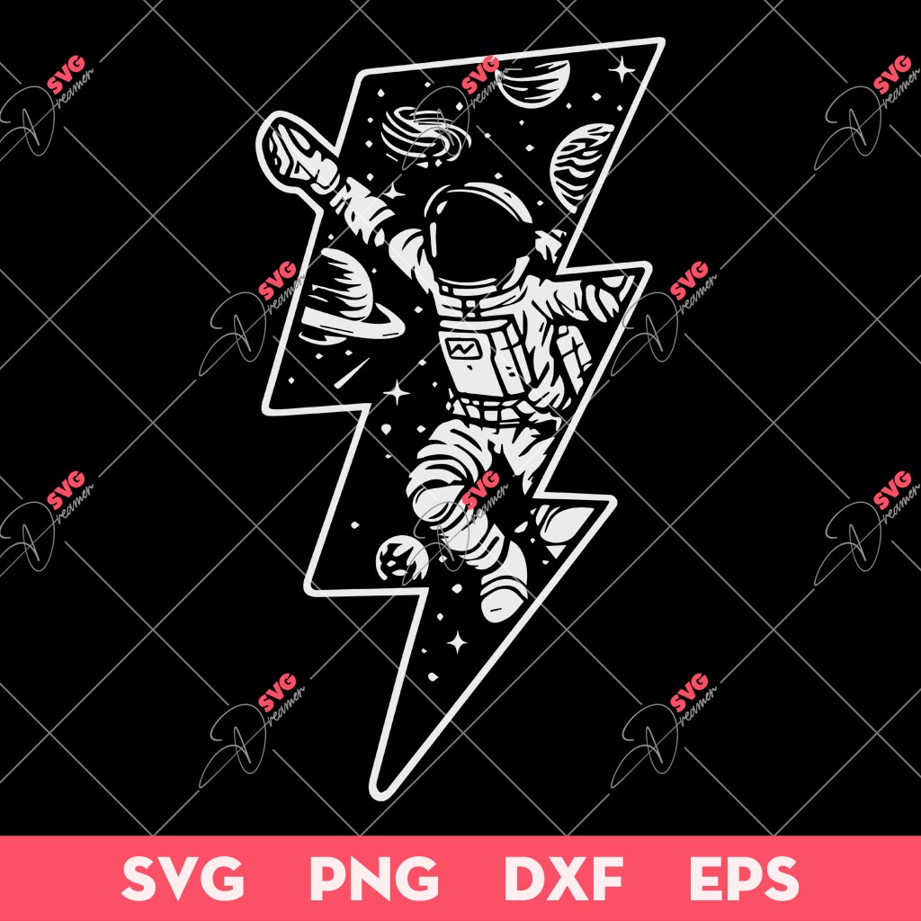 Power Spaceman SVG, Astronaut In Space SVG