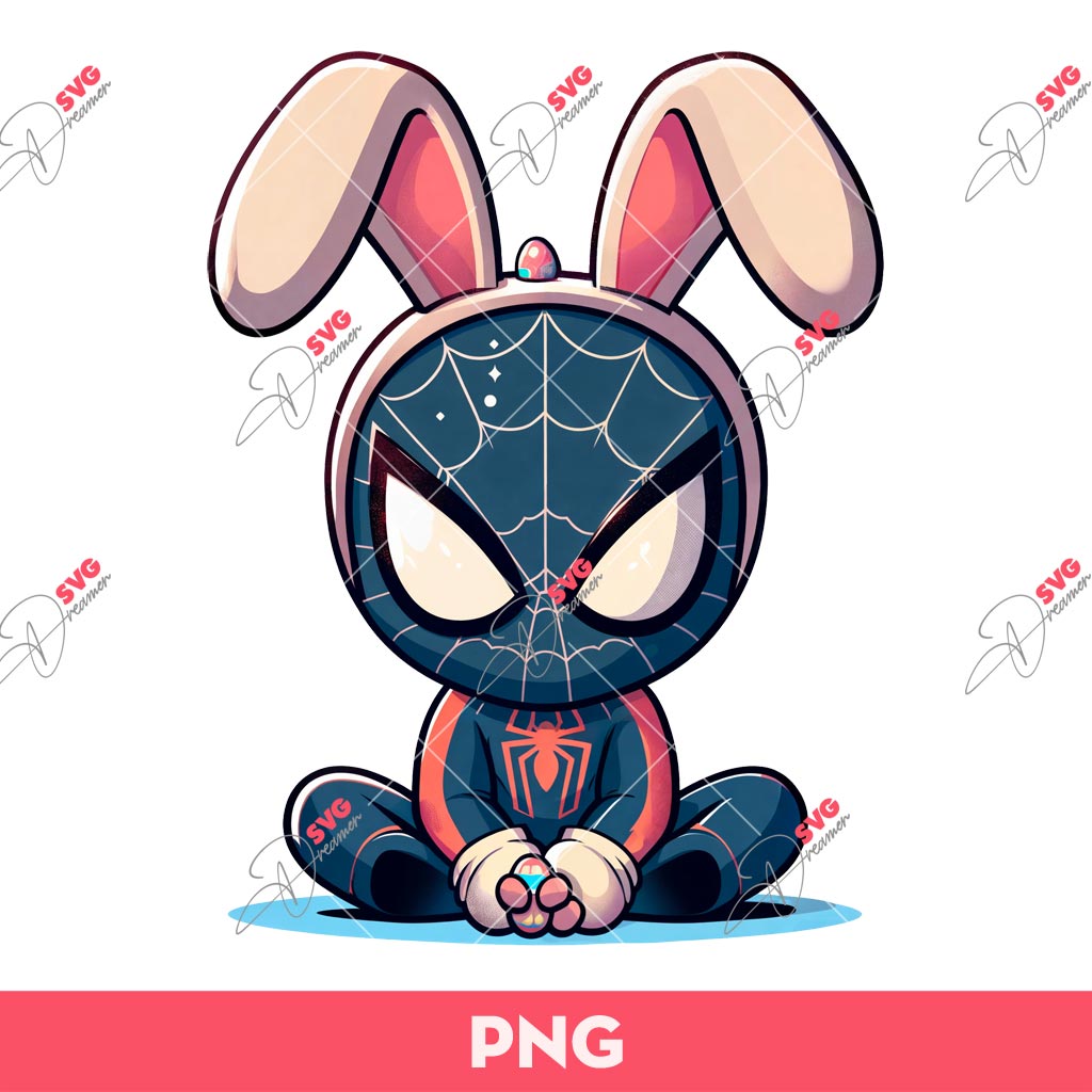 Spider Man Bunny PNG, Easter Spider Man PNG, Happy Easter Day PNG