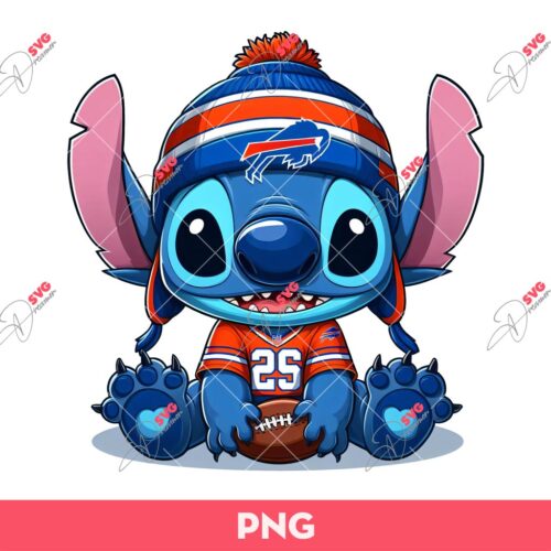 Stitch Buffalo Bills PNG, Stitch Football Buffalo Bills PNG
