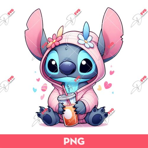 Stitch Bunny Easter PNG, Stitch Easter PNG, Happy Easter PNG