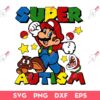 Super Mario Autism SVG PNG, Autism Awareness Game SVG PNG, Autism Kids SVG PNG