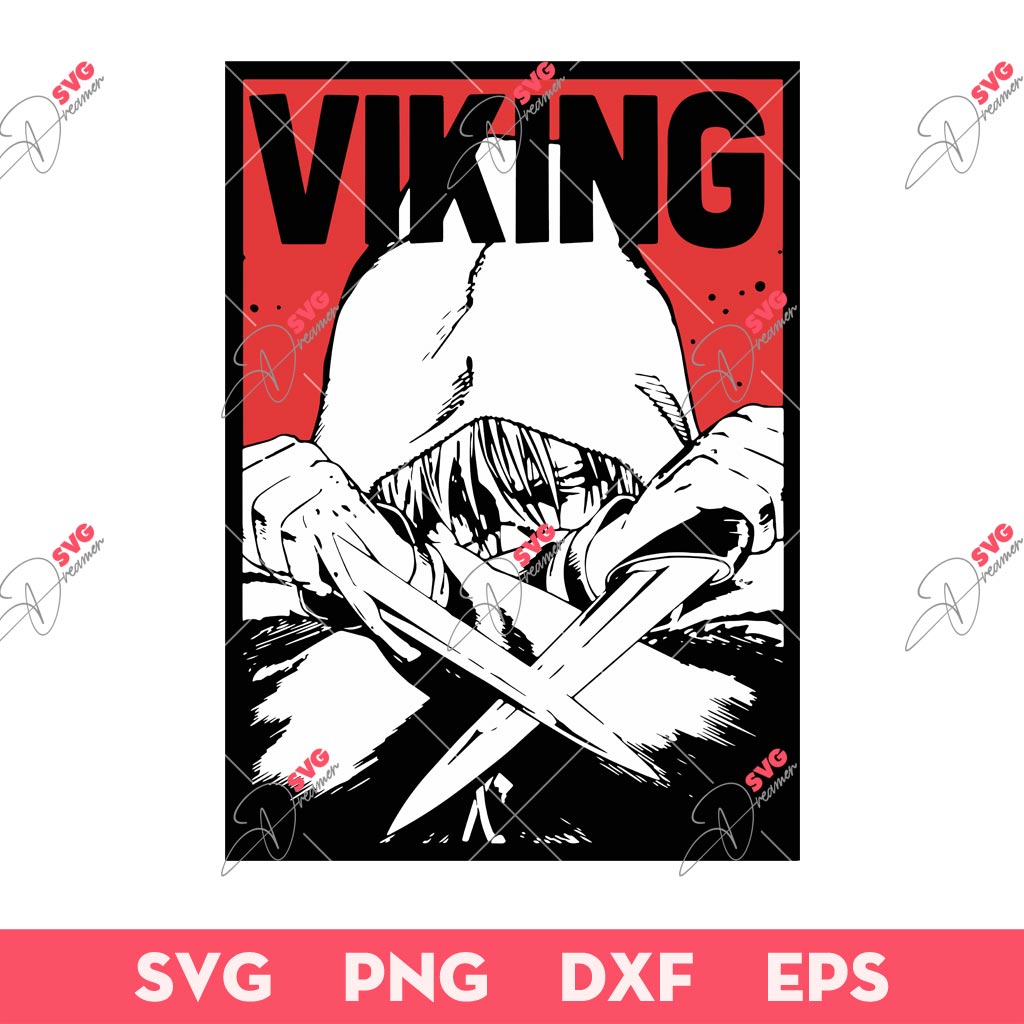 Viking Vinland Saga Anime SVG, Thorfinn Vinland Saga SVG