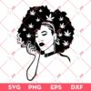 Afro Girl Smoking Weed SVG, Cannabis SVG, 420 SVG