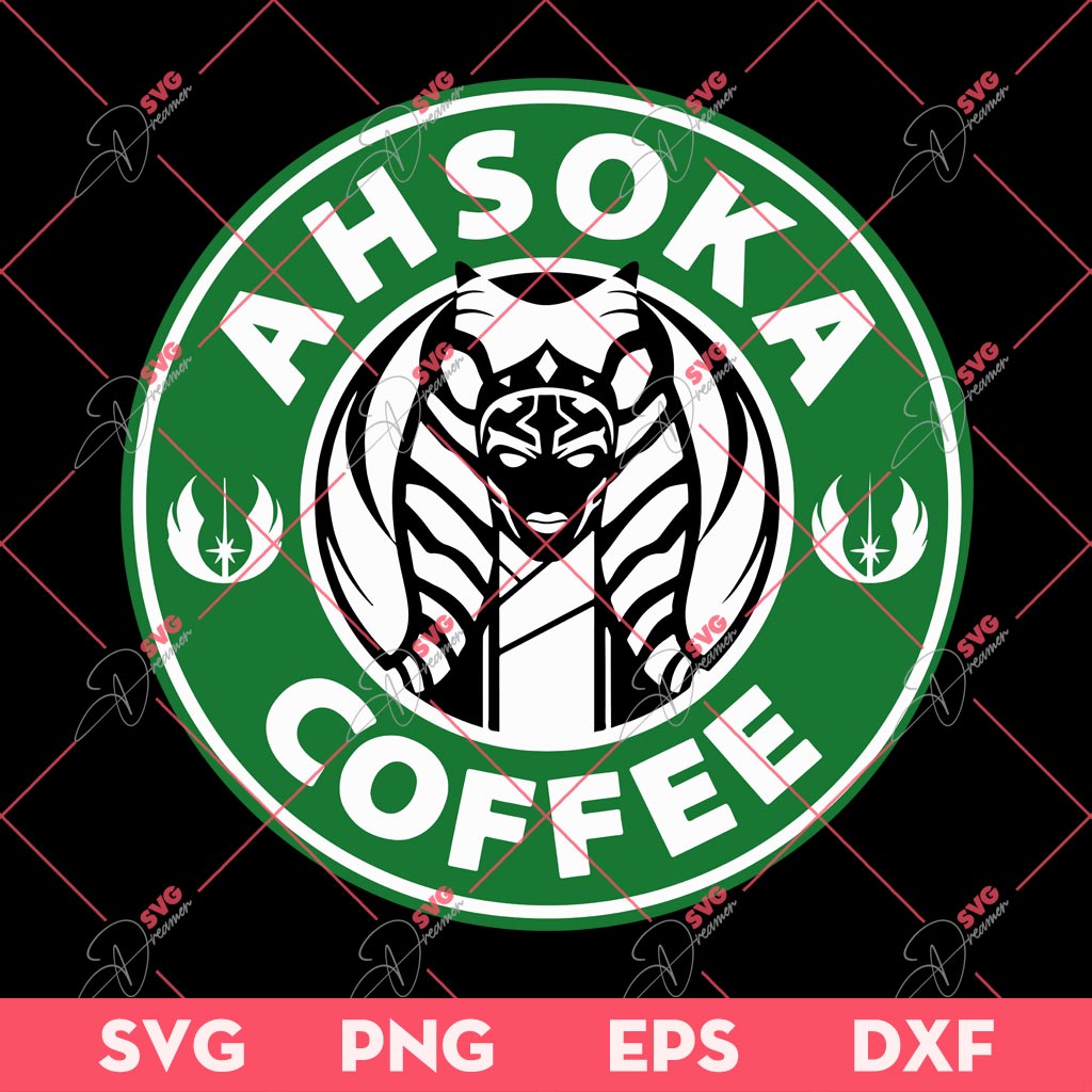 Ahsoka Coffee SVG PNG, Ahsoka Starbucks Coffee SVG PNG