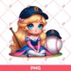 Aurora Princess Detroit Tigers Baseball PNG, Disney Princess Baseball PNG
