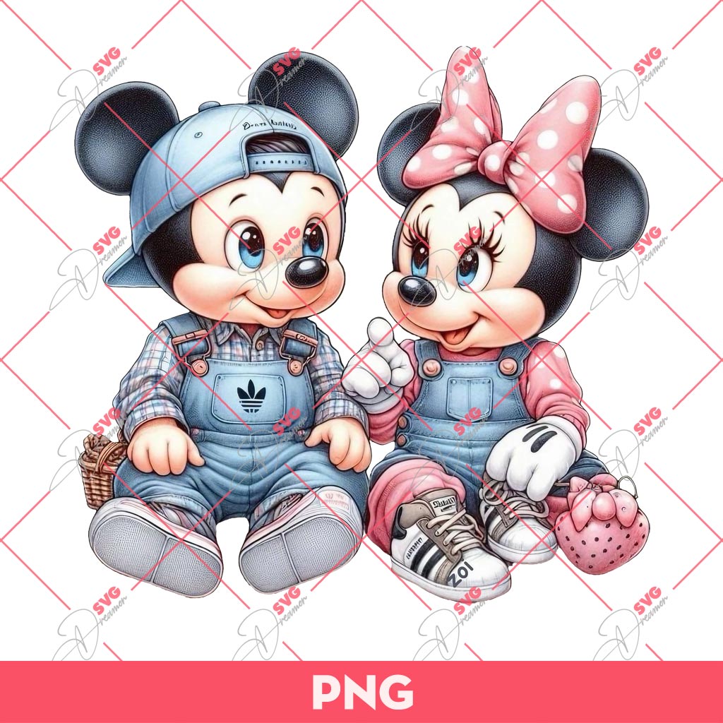 Baby Mickey And Minnie PNG, Cute Disney Mouse PNG