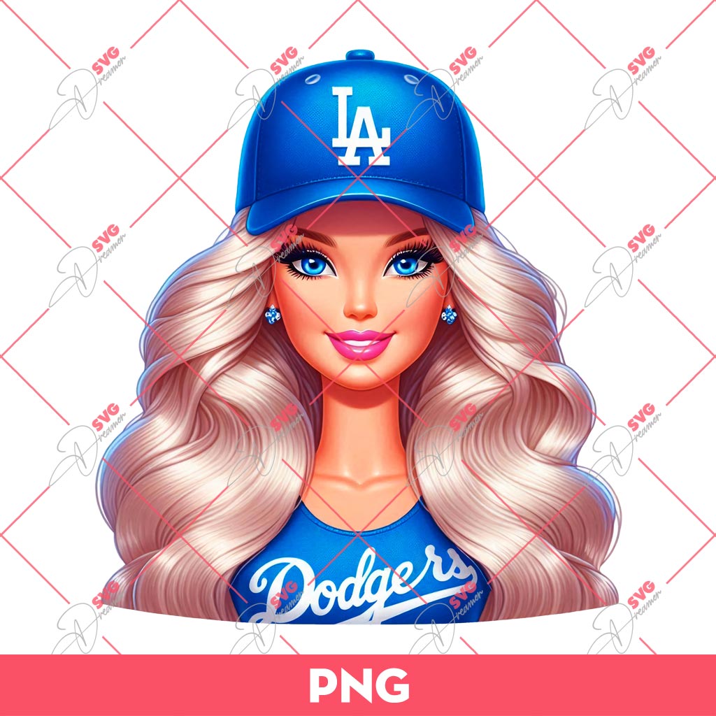 Barbie Dodgers PNG, Barbie Doll Los Angeles Dodgers PNG