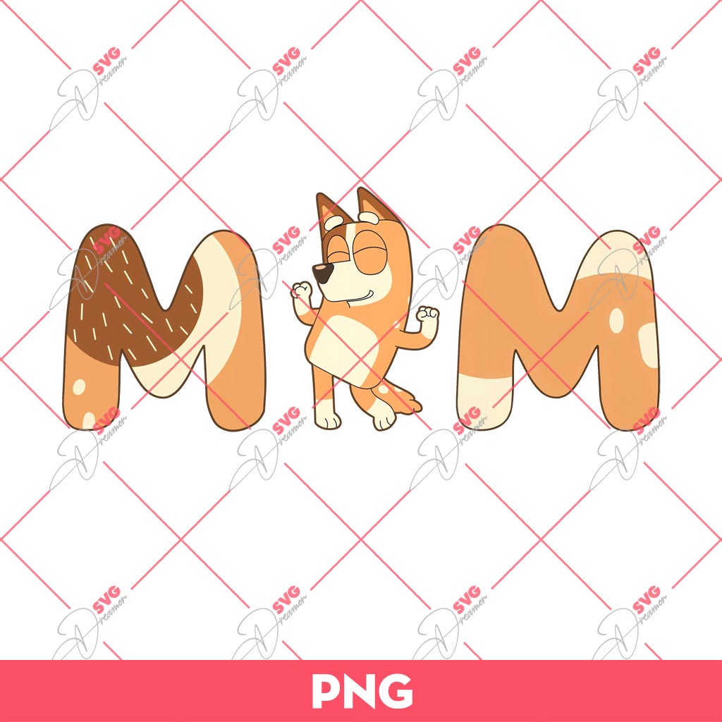 Bingo Mom PNG, Bluey And Bingo PNG, Mothers Day PNG