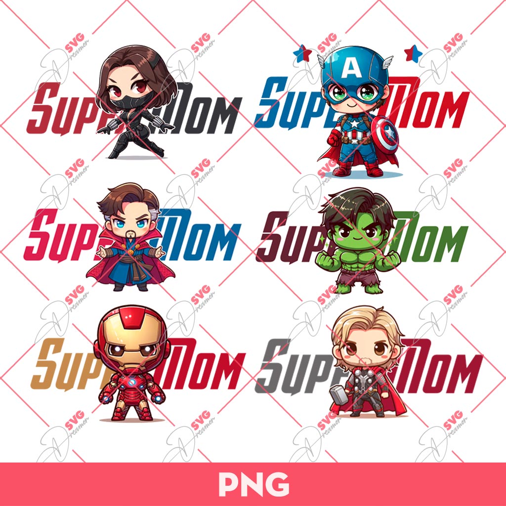 Bundle Superhero Mom PNG, Bundle Super Mom PNG, Mothers Day Gift PNG