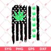 Cannabis US Flag SVG PNG, Weed Flag SVG PNG, Marijuana SVG PNG
