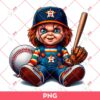 Chucky Houston Astros Baseball PNG, Chucky Doll Astros PNG, Chucky Baseball PNG