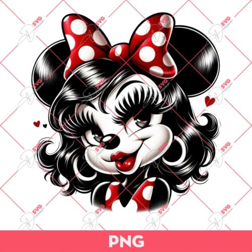 Cute Lady Minnie Mouse PNG, Disney Minnie Mouse PNG
