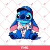 Cute Stitch Dodgers Player PNG, Stitch Baseball LA Dodgers PNG