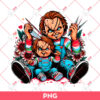 Dad And Son Chucky PNG, Horror Characters Dad PNG, Fathers Day PNG