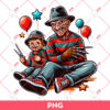 Dad And Son Freddy Krueger PNG, Horror Characters Dad PNG, Fathers Day PNG