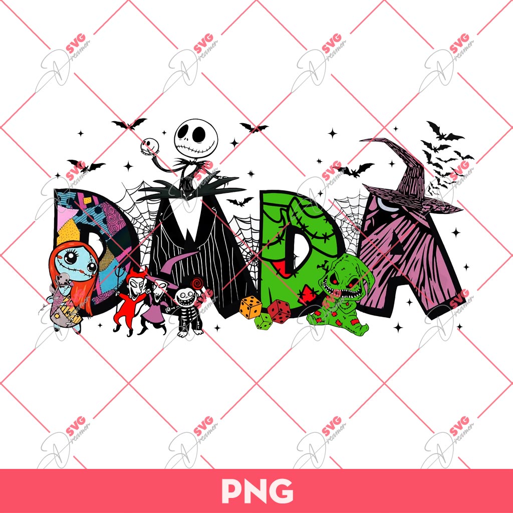 Dada Nightmare Before Christmas PNG, Dad Horror Movie PNG, Fathers Day PNG