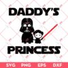 Daddy And Princess Star Wars SVG PNG, Darthvader And Princess SVG, Fathers Day SVG PNG