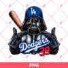 Darth Vader Dodgers PNG, Star Wars Darth Vader Los Angeles Dodgers MLB Baseball PNG