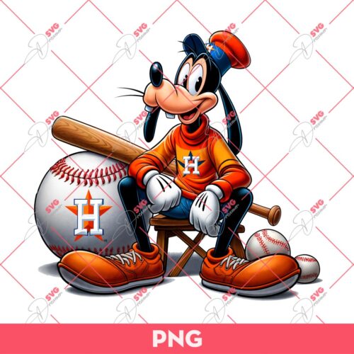 Disney Goofy Baseball Houston Astros PNG, Goofy Astros PNG