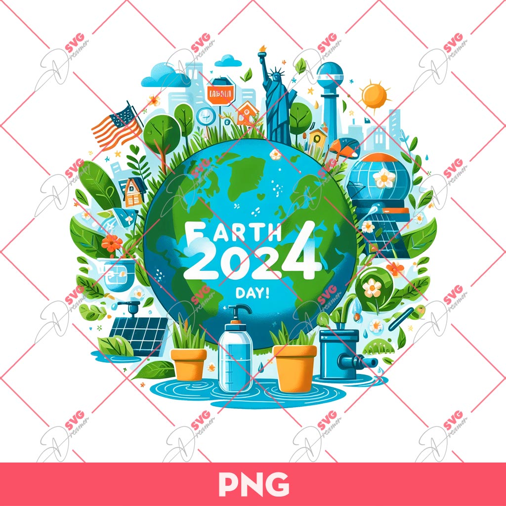 Earth Day 2024 PNG, Happy Earth Day 2024 PNG