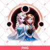 Elsa And Anna With Total Solar Eclipse 2024 PNG, Frozen Elsa Anna Solar Eclipse PNG