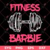 Fitness Barbie SVG, Fitness SVG PNG, Gym Barbie SVG PNG
