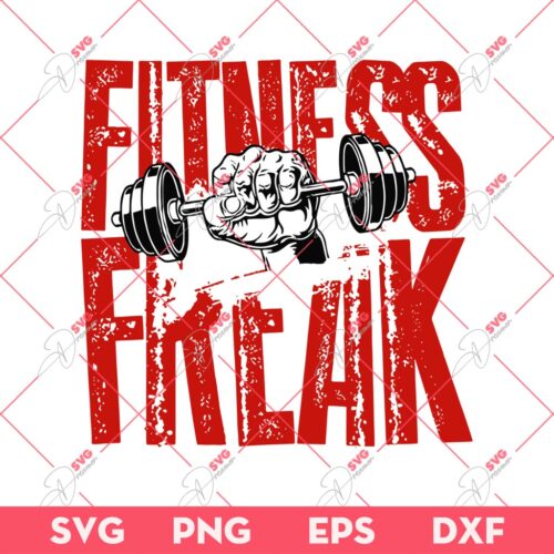 Fitness Freak SVG PNG, Gym SVG PNG
