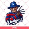 Freddy Krueger Dodgers PNG, Horror Characters Fan LA Dodgers PNG