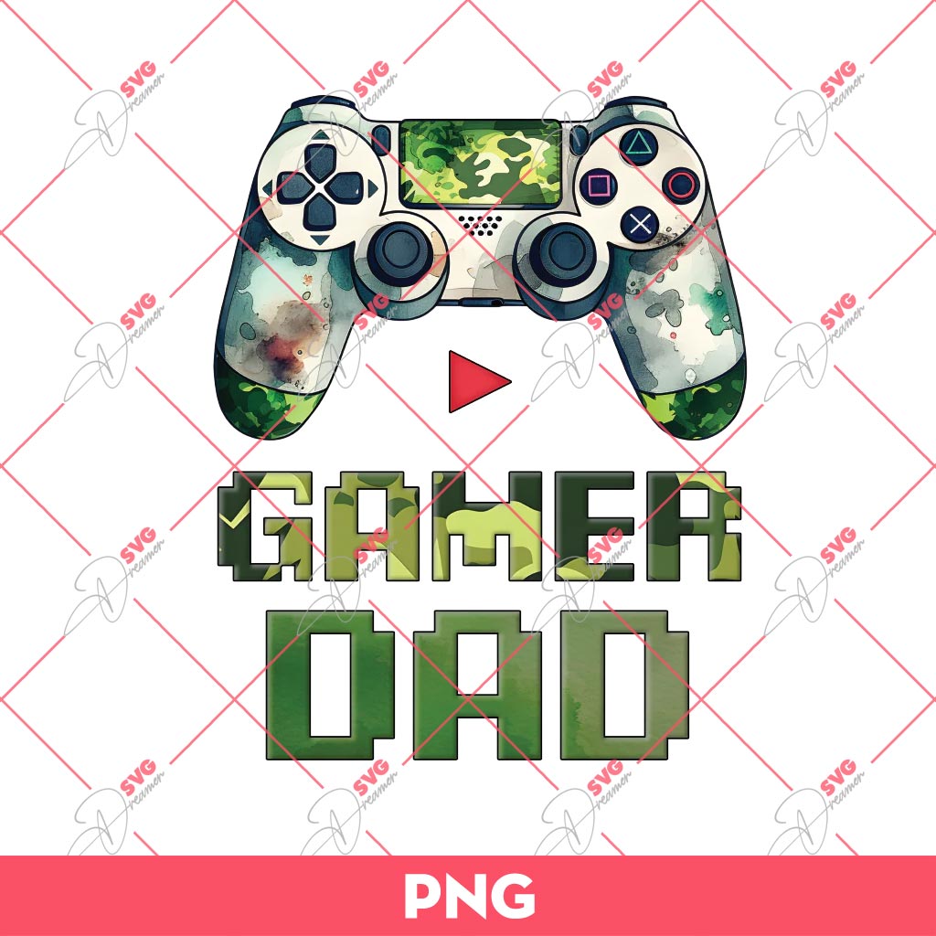 Gamer Dad PNG, Fathers Day PNG
