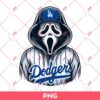 Ghostface Dodgers PNG, Horror Movie Characters Fan LA Dodgers PNG
