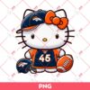 Hello Kitty Denver Broncos NFL Football PNG, Kitty Broncos Football PNG