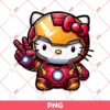 Hello Kitty Iron Man PNG, Kitty Superhero PNG, Hello Kitty Avengers PNG