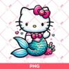 Hello Kitty Mermaid PNG, Cute Kitty Costume Mermaid PNG, Hello Kitty Dressed As A Mermaid PNG