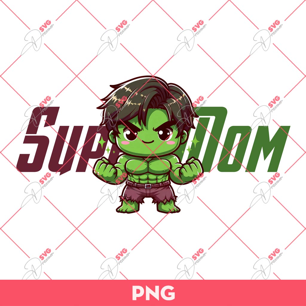 Hulk Super Mom PNG, Superhero Mom PNG, Mothers Day Gift PNG