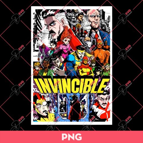 Invincible Poster Manga Style PNG, Invincible PNG