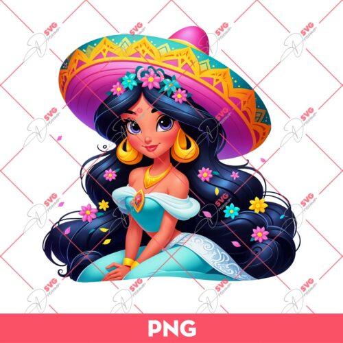 Jasmine Princess Cinco De Mayo PNG, Jasmine Mexico Festival PNG