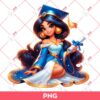 Jasmine Princess Graduation PNG, Disney Princess Graduation 2024 PNG