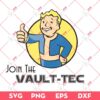 Join The Vault Tec SVG PNG, Vault Tec Boy SVG PNG, Fallout SVG PNG