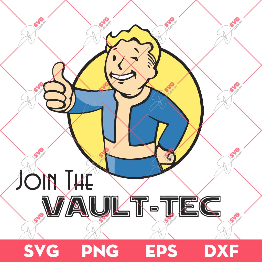 Join The Vault Tec SVG PNG, Vault Tec Boy SVG PNG, Fallout SVG PNG